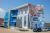 Side view of the new MC-Bauchemie Ghana office building with a view of the creatively designed façade.